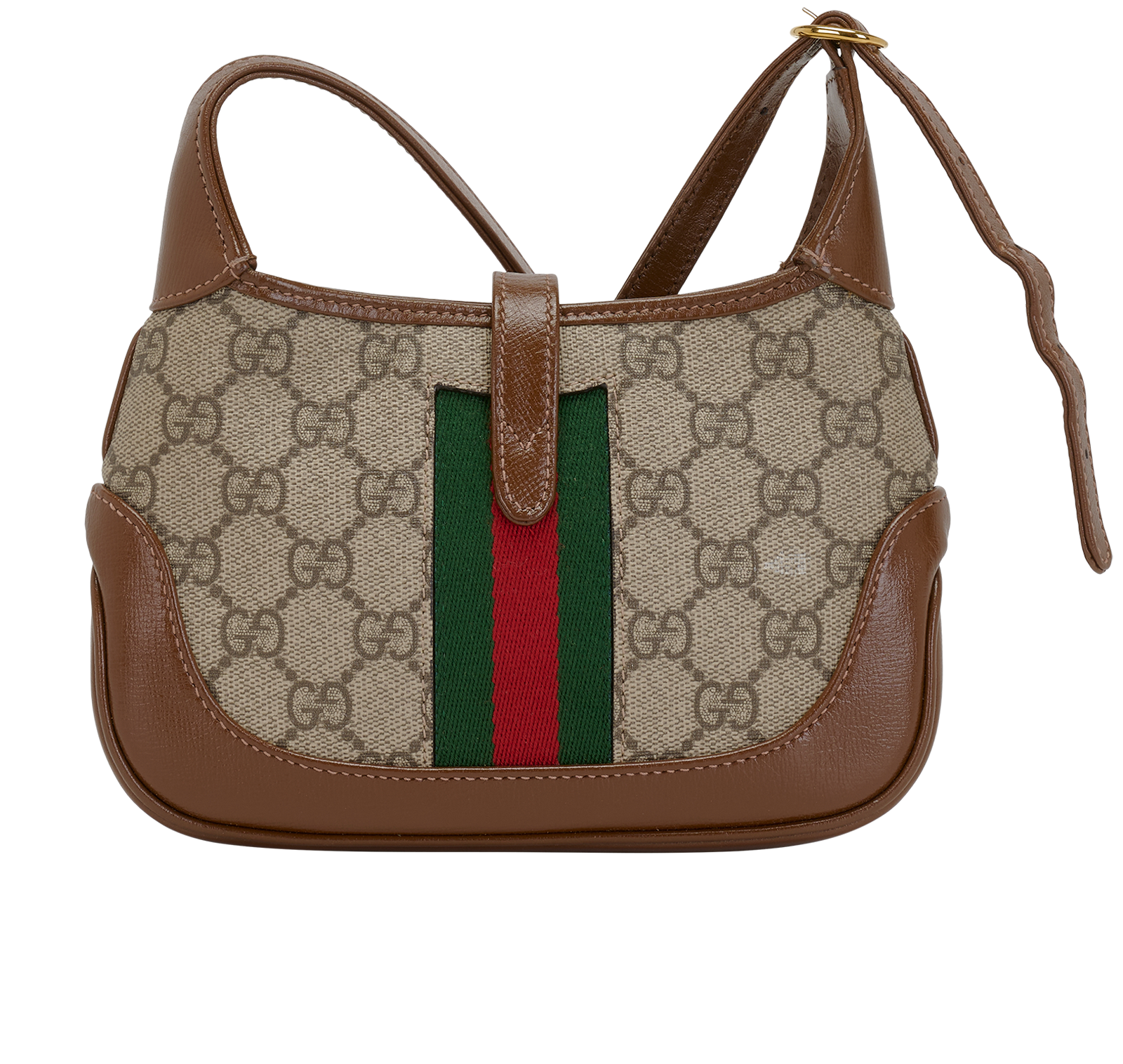 Mini Jackie 1961, &pound;850, Handbags, Brown, Canvas/Leather, Back view